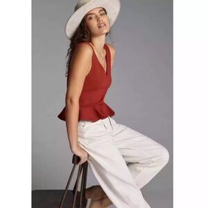 Anthropology peplum tank